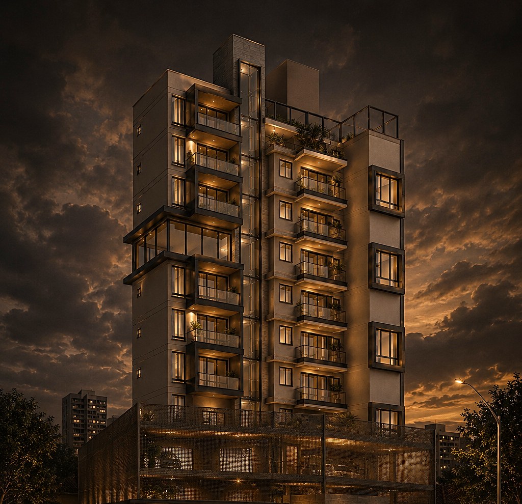 Residencial Panorama ao entardecer